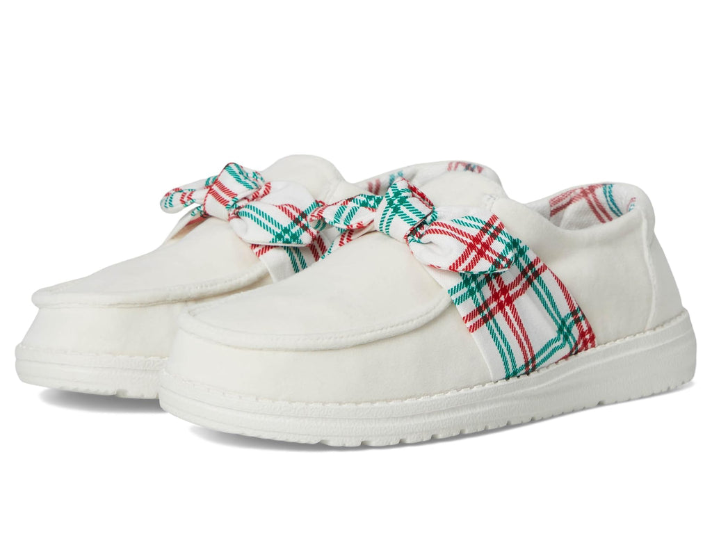 HEYDUDE Women's Wendy Bow Tartan Plaid Loafer
