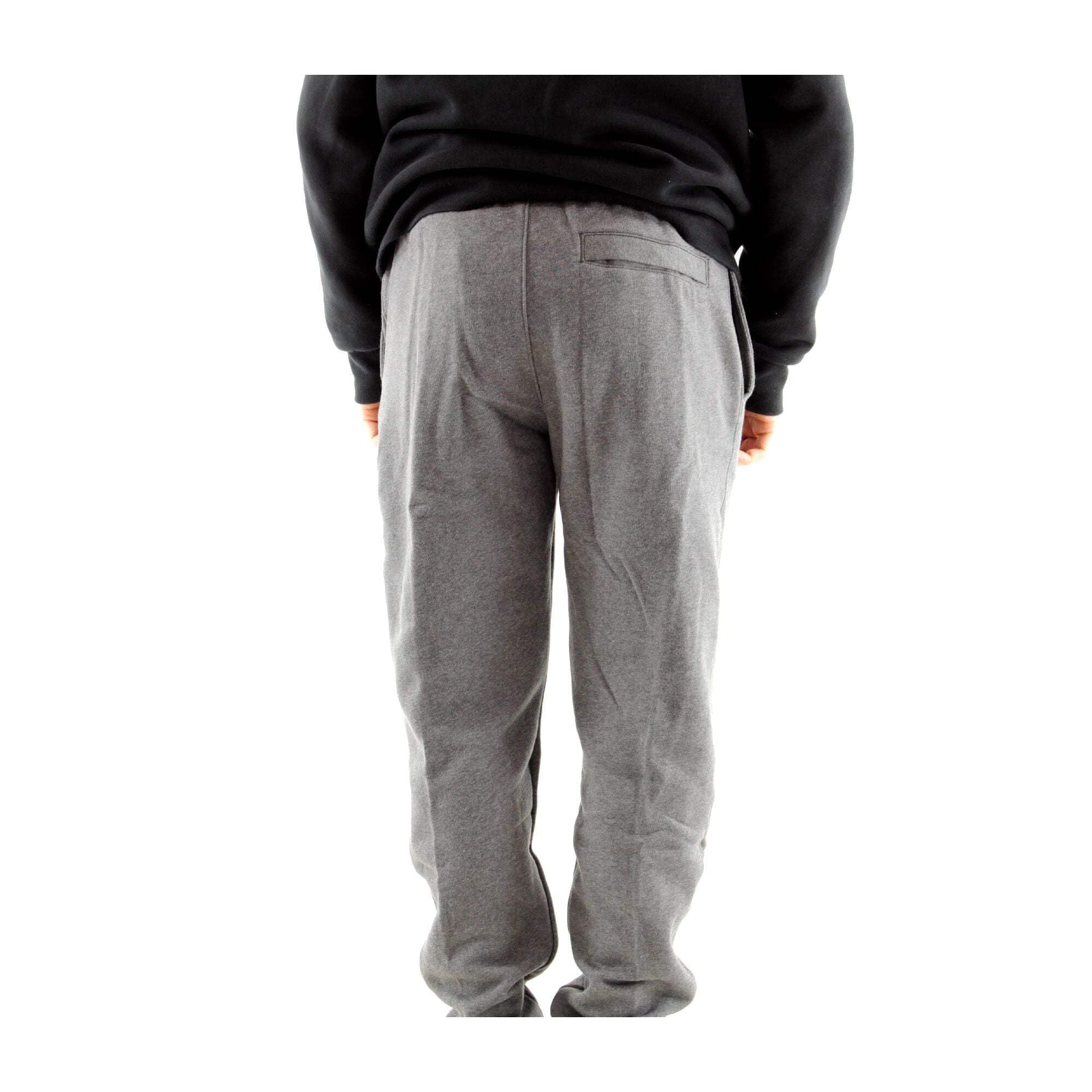 Nike Men's NSW Club Pant Open Hem, Charcoal Heather/Anthracite/White, X-Large