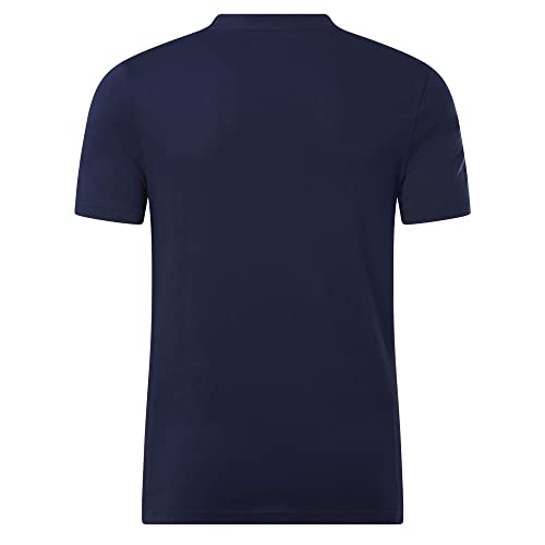 Reebok Men's Identity Big Stacked Logo Tee, Vector Navy, M