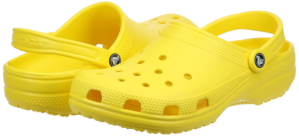 Crocs Unisex-Child Classic Clogs, Lemon, 5 Toddler