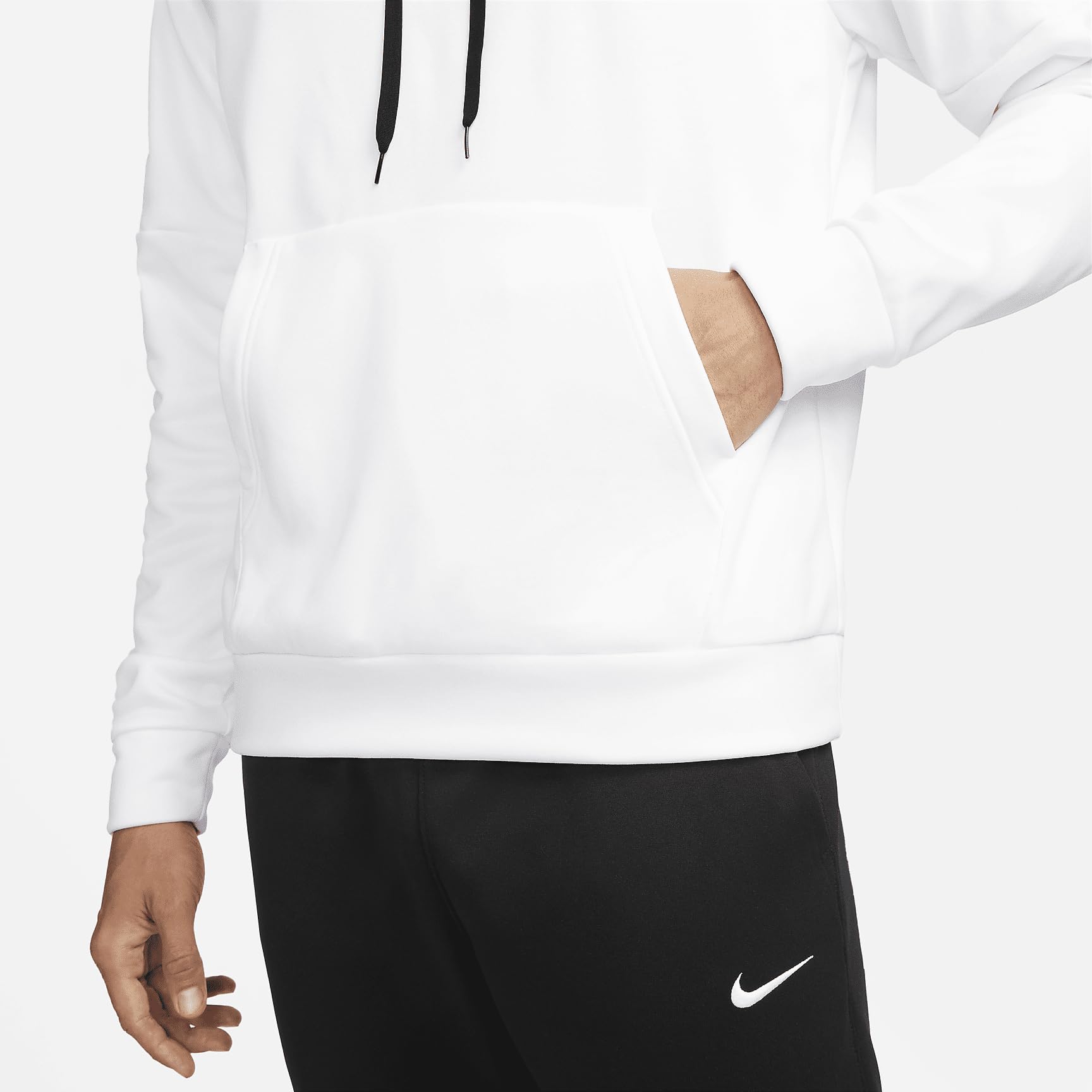 Nike Mens Sweatshirt Fitness Hoodie White L