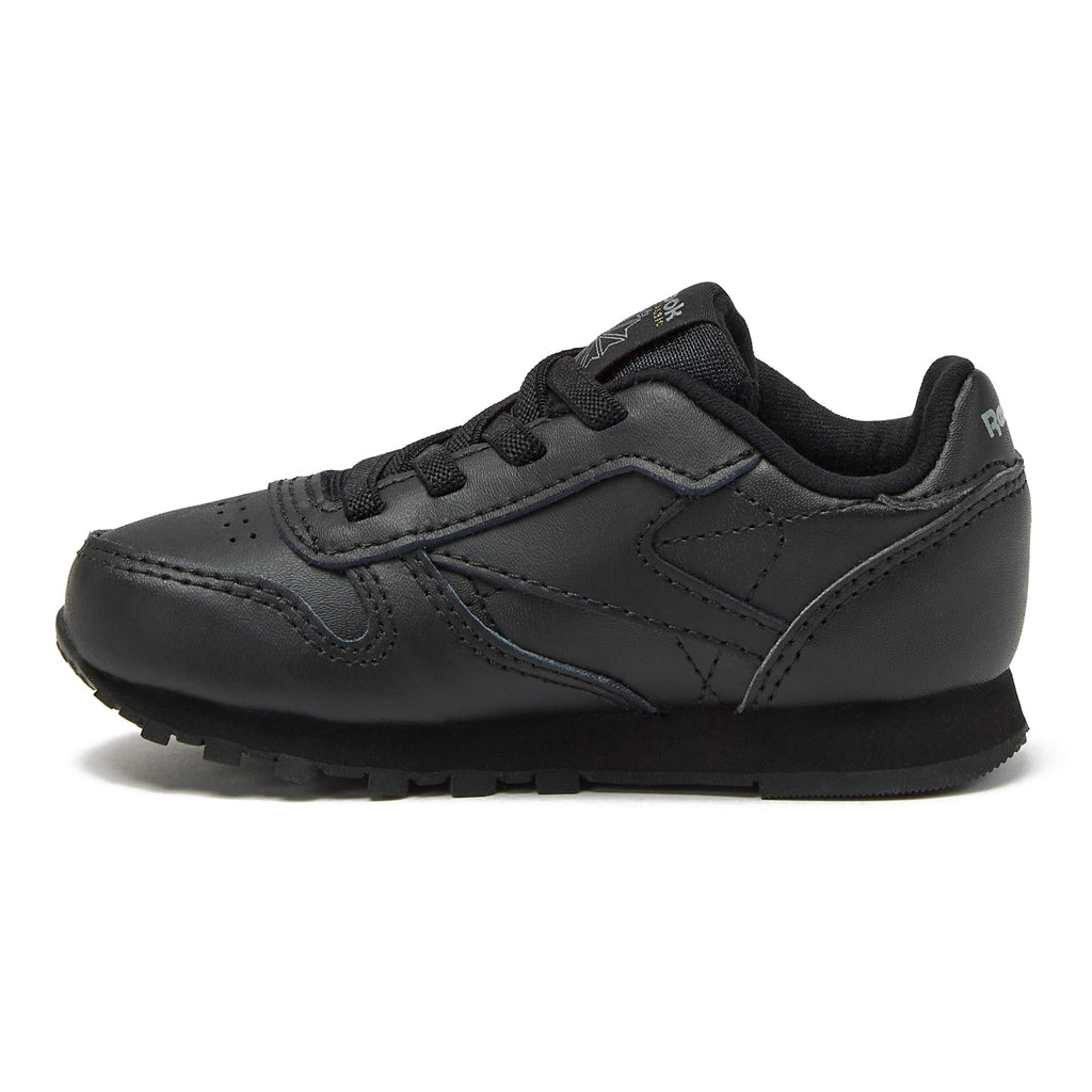 Reebok Classic Leather Girls & Boys Shoes for Kids, Toddler, Little Kid or Big Kid Sneakers, Black, 7.5 Toddler