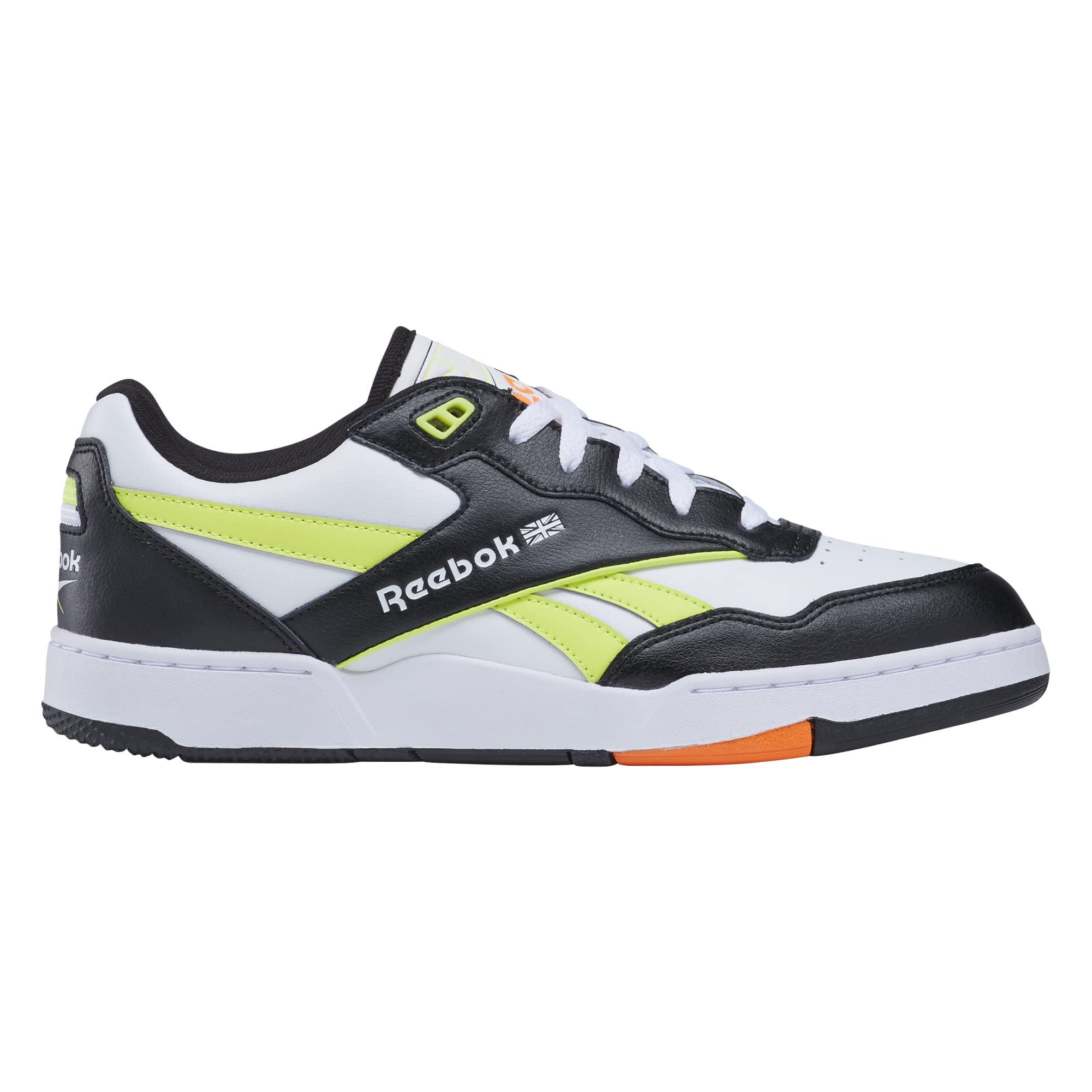 Reebok Unisex Bb 4000 II Shoes, Black/Solar Acid Yellow/White, 13