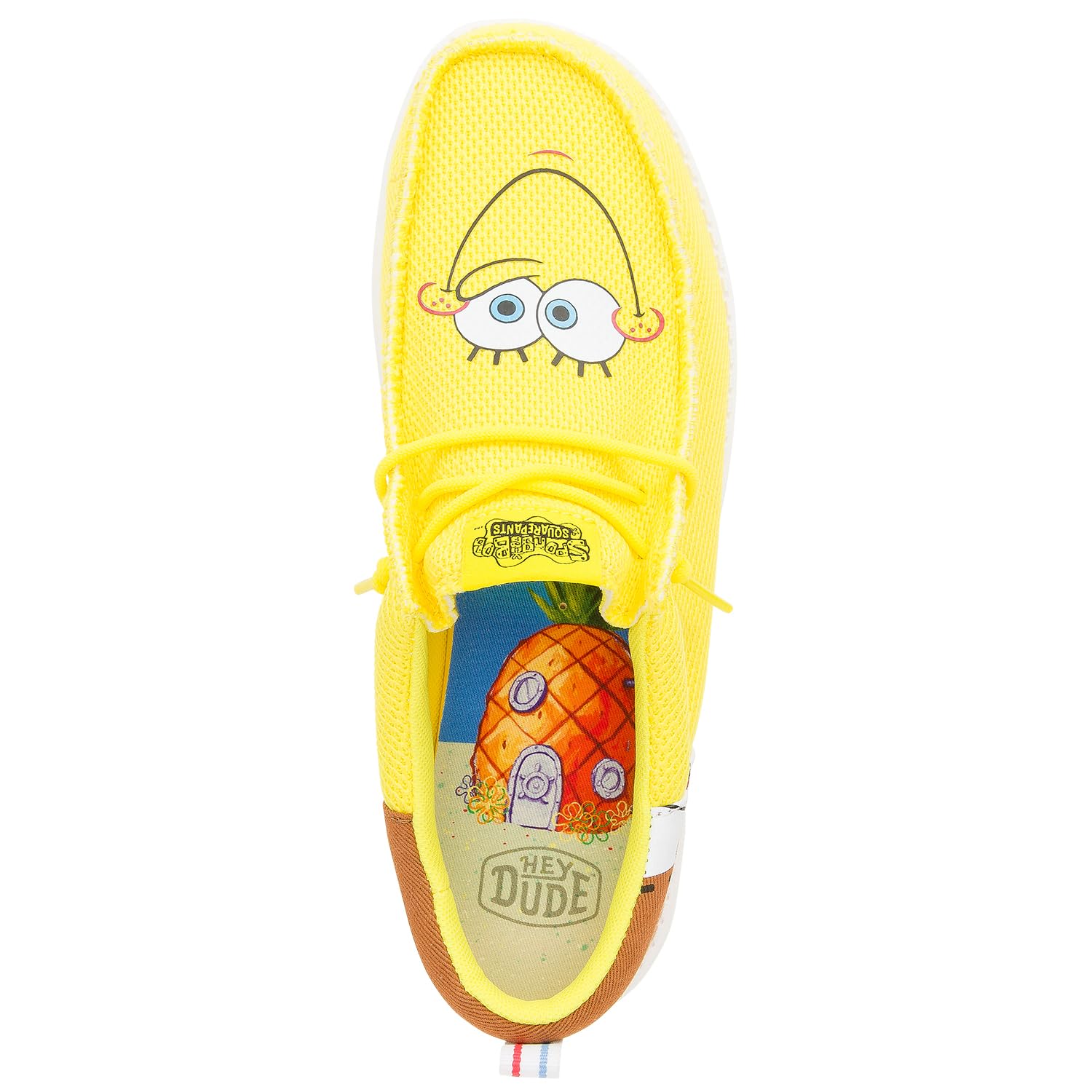 HEYDUDE X Spongebob, Men's Slip-on Loafers, Comfortable & Light-Weight