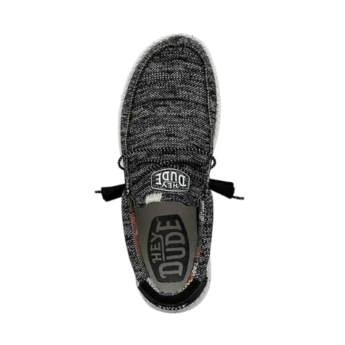 Hey Dude Men's Wally Sox | Men’s Shoes | Men's Lace Up Loafers | Comfortable & Light-Weight