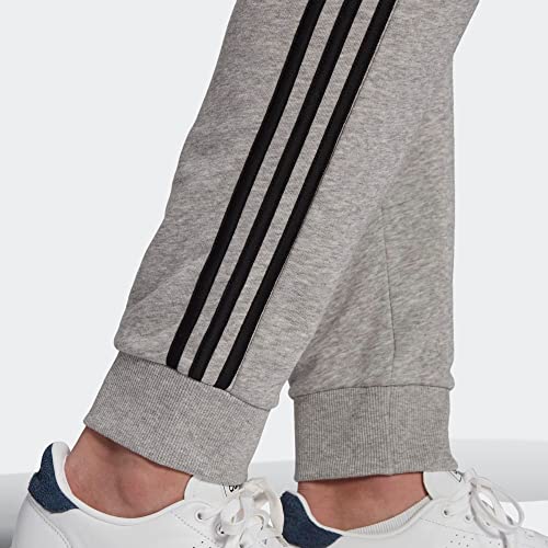 adidas Men's Essentials French Terry Tapered Cuff 3-Stripes Pants
