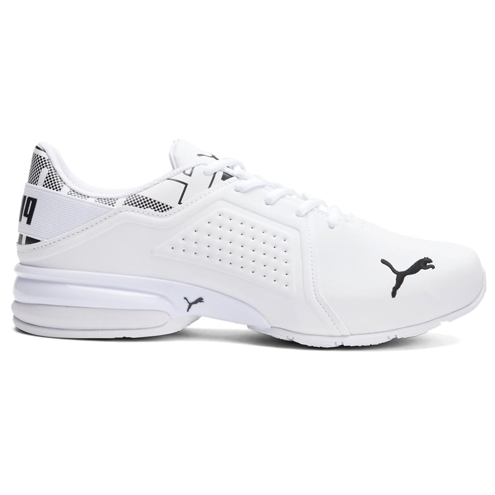 PUMA Men's Viz Runner Cross-Trainer (9, Puma/White-puma/Black, Numeric_9)