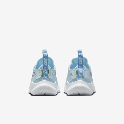 Nike Flex Runner 3 Baby/Toddler Shoes (FN1478-401, Glacier Blue/University Blue/Chlorophyll/Hyper Violet) Size 7