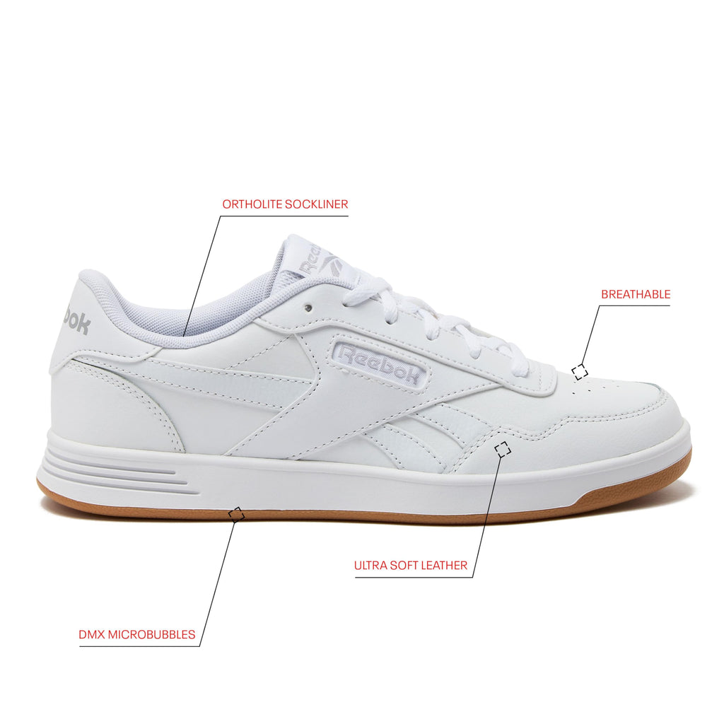 Reebok Court Advance Womens Sneakers - Casual Fashion White Sneakers for Women, Tennis Women's Shoes Size 5 to 11