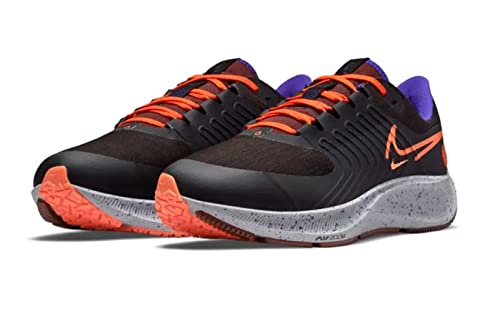 NIKE Men's Sneaker, Black Orange Total Orange Bronze Eclipse Indigo Burst Grey Fog, 10.5