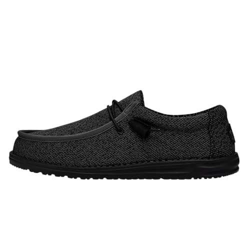 HEYDUDE Men’s Wally Stretch Sox Slip-On Loafer, Lightweight, Breathable, with Flex & Fold Outsole