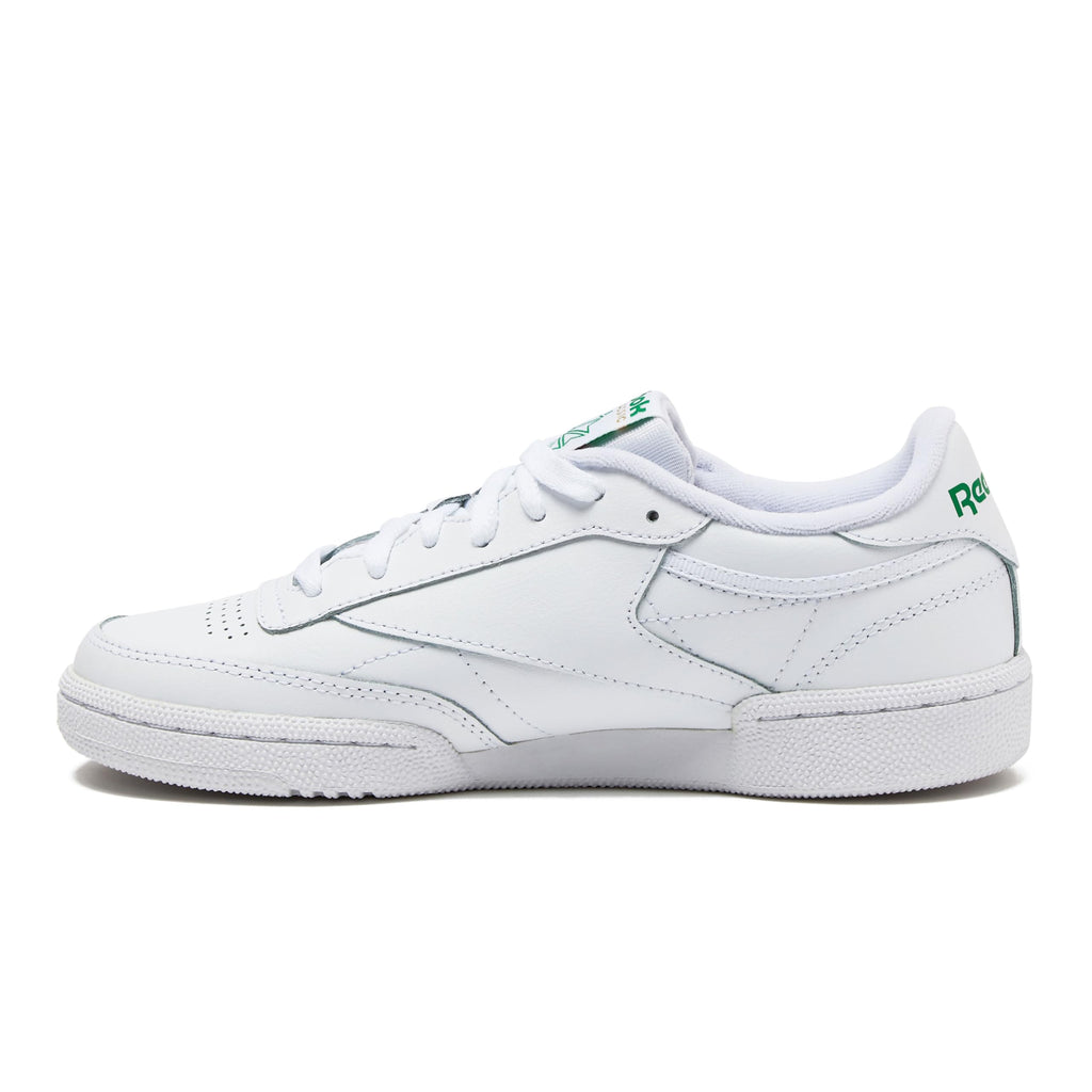 Reebok Men's Club C 85 Walking Shoe, white/green, 8 M US