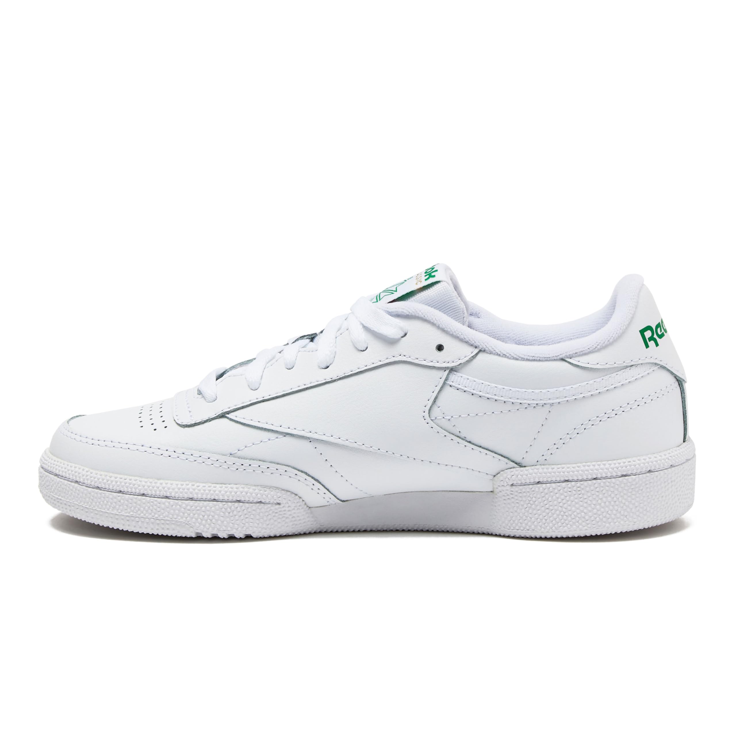 Reebok Men's Club C 85 Walking Shoe, white/green, 8 M US