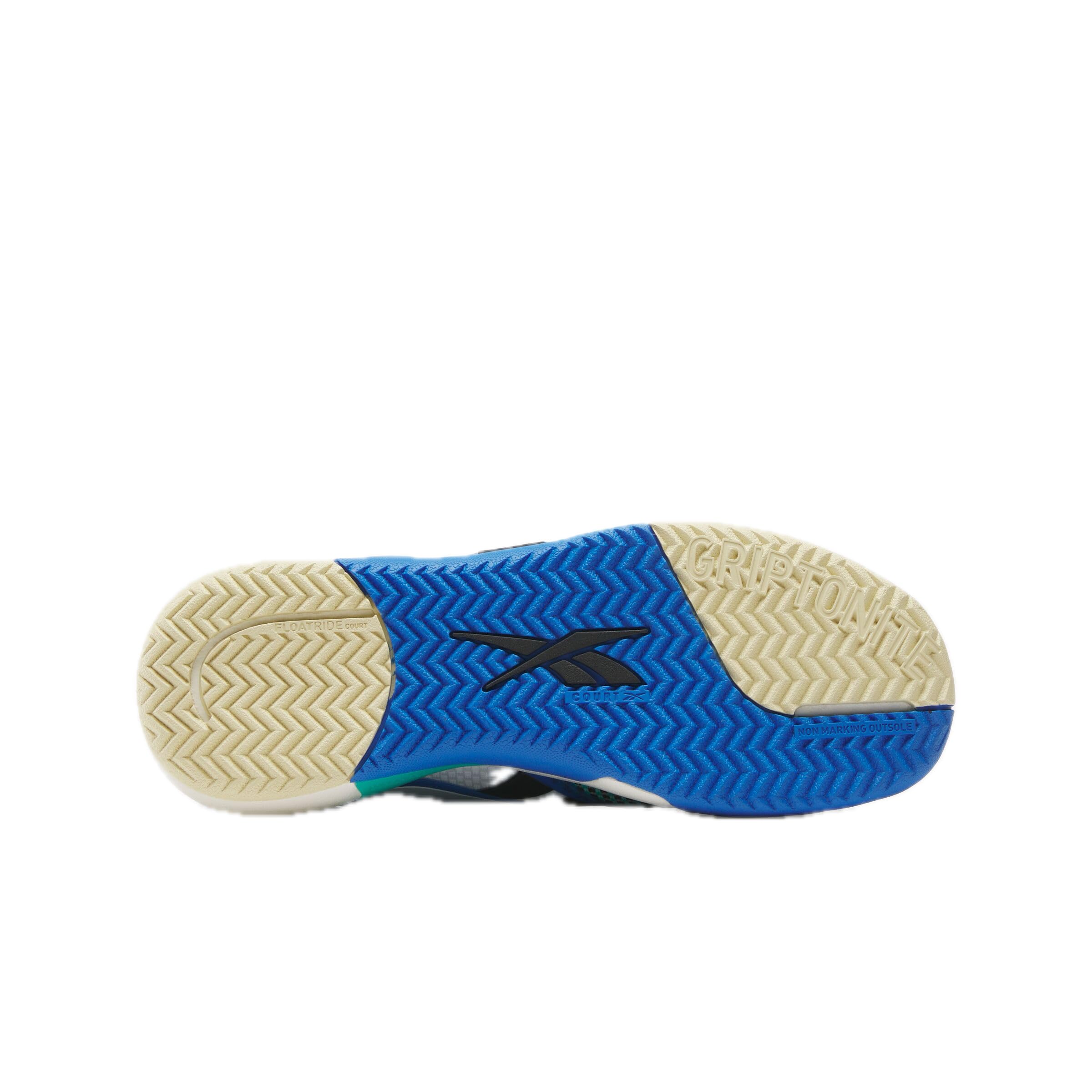 Reebok Women's Nano Court Sneaker, Footwear White/Weathered White/Unleashed Green, Size 9.5