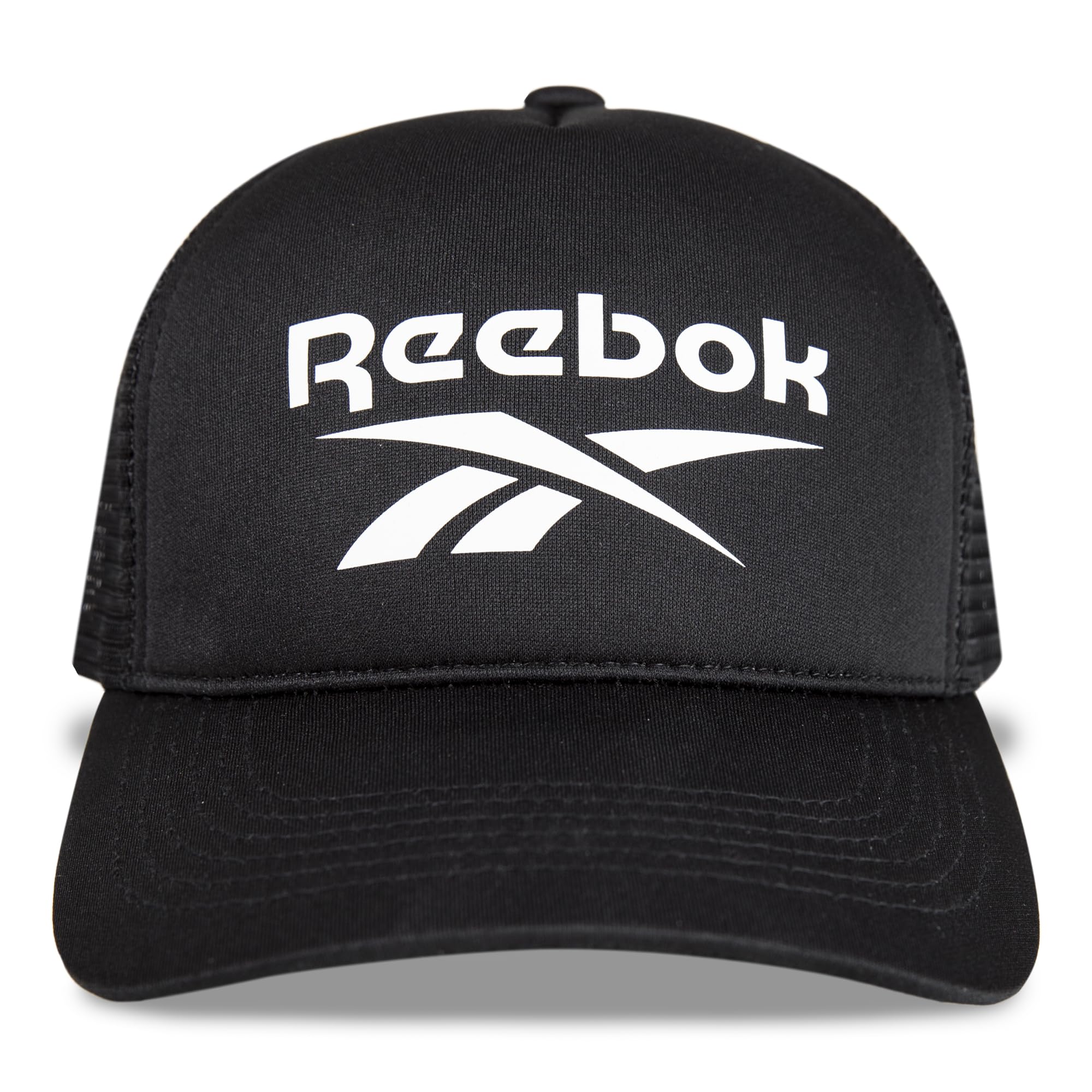 Reebok Aero Trucker Hat | Snapback | Adjustable | Mesh Back | Retro | Baseball | Streetwear | Urban | Lifestyle - White