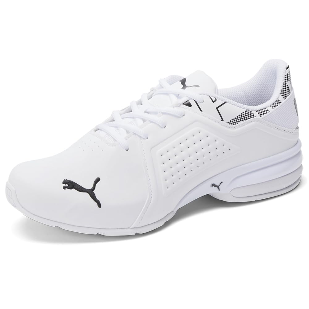 PUMA Men's Viz Runner Cross-Trainer (9, Puma/White-puma/Black, Numeric_9)