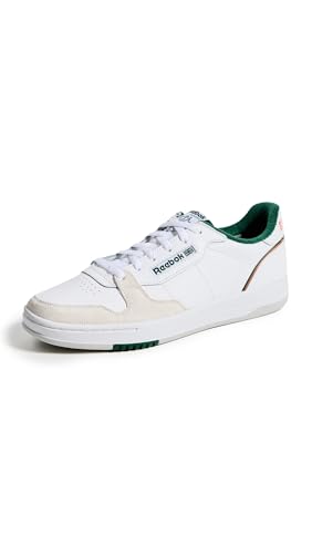 Reebok Unisex Phase Court Sneaker, White/White/Dark Green, 14.5 Women/13 Men