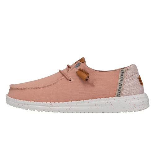 Hey Dude Women's Wendy Washed Canvas | Women’s Shoes | Women’s Lace Up Loafers | Comfortable & Light-Weight