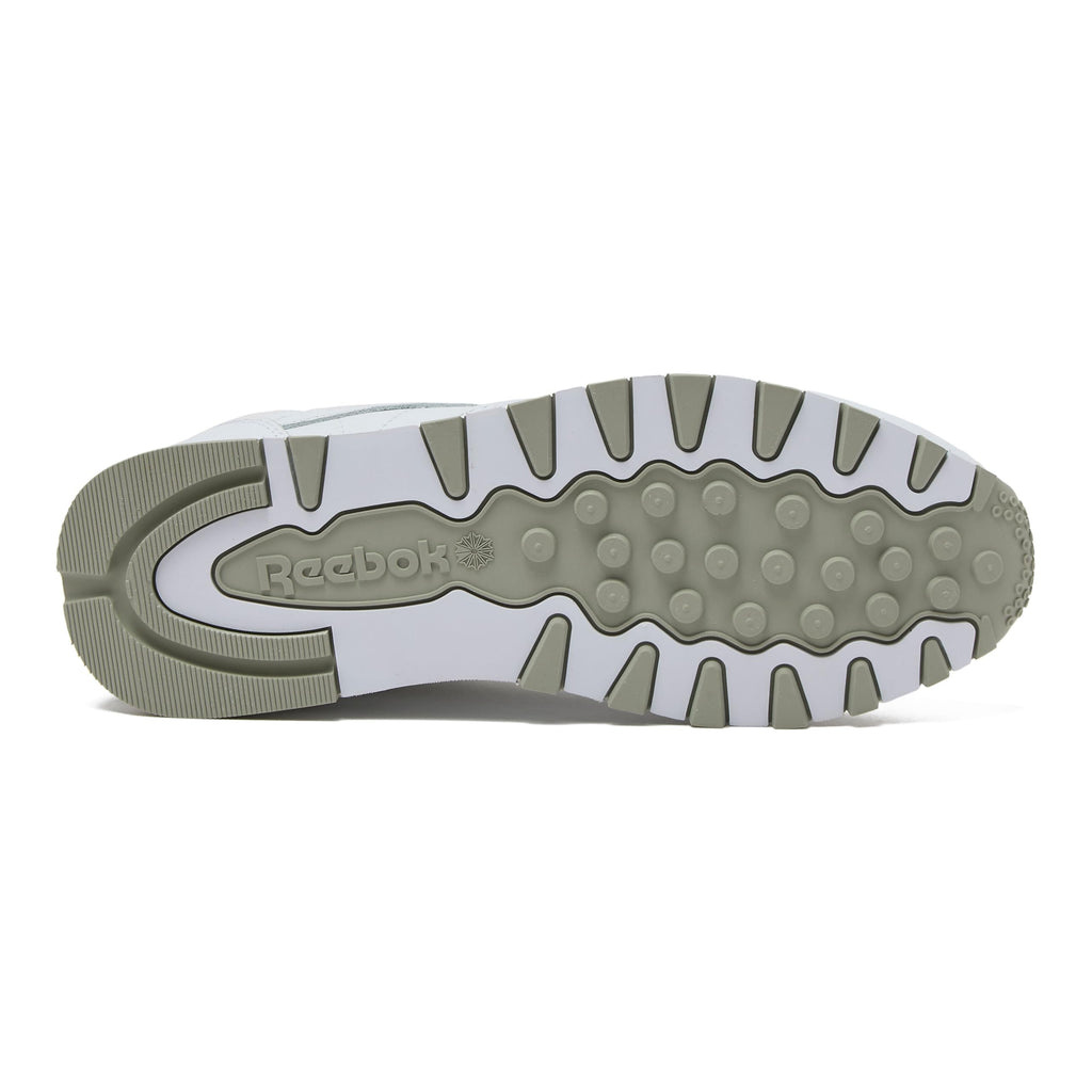 Reebok Classic Leather Sneakers for Men - Black or White Tennis Mens Shoes, Footwear White/Pure Grey3/Pure Grey, 13