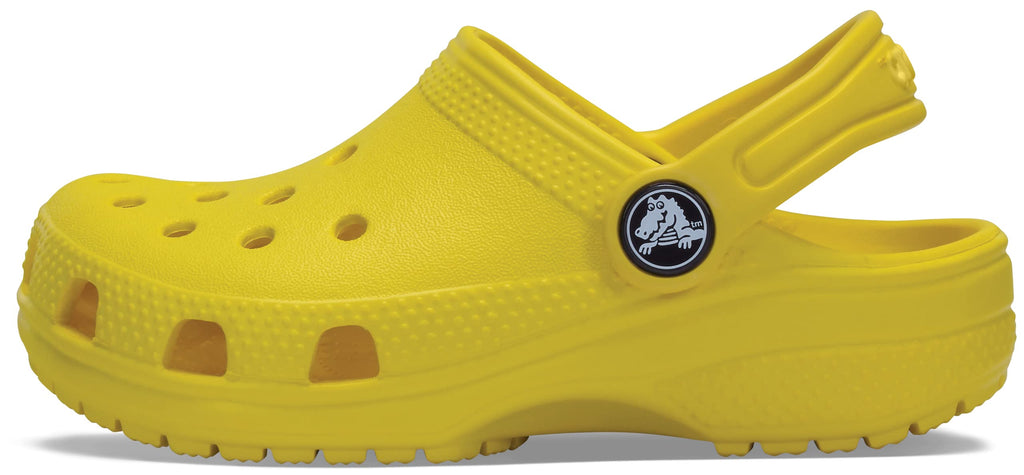 Crocs Unisex-Child Classic Clogs, Lemon, 12 Little Kid