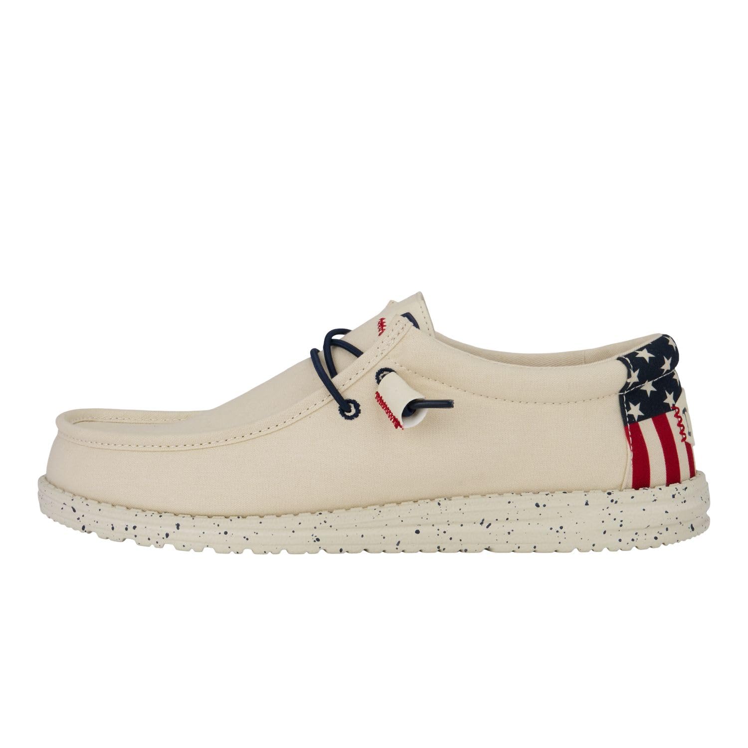 HEYDUDE Wally Patriotic, Mens Shoes, Slip-on Loafers, Comfortable & Light-Weight