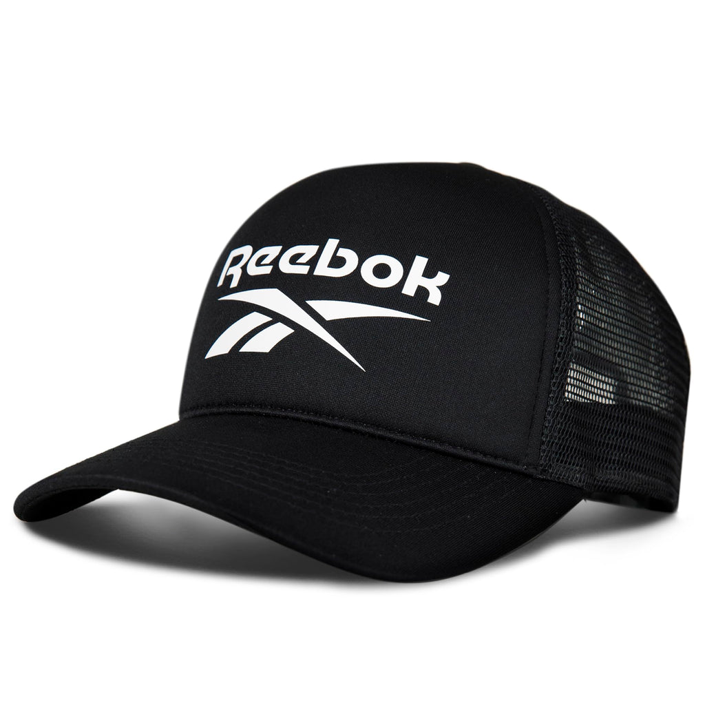 Reebok Aero Trucker Hat | Snapback | Adjustable | Mesh Back | Retro | Baseball | Streetwear | Urban | Lifestyle - White