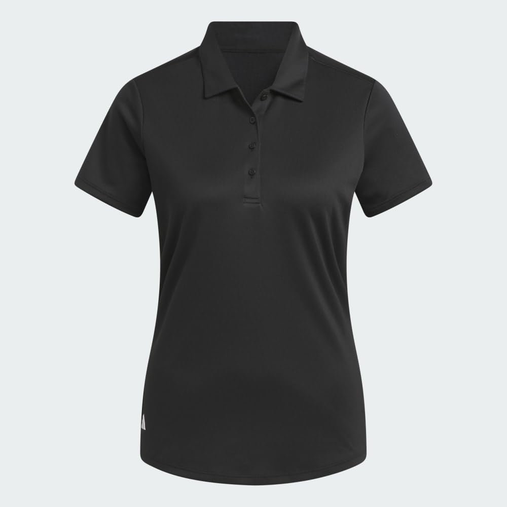 adidas Women's Solid Performance Short Sleeve Polo Shirt