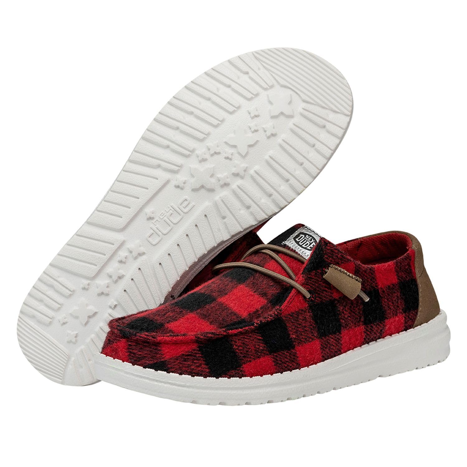 HEYDUDE Wendy Buffalo Plaid | Women’s Shoes | Women’s Slip-on Loafers | Comfortable & Light-Weight