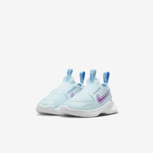 Nike Flex Runner 3 Baby/Toddler Shoes (FN1478-401, Glacier Blue/University Blue/Chlorophyll/Hyper Violet) Size 7