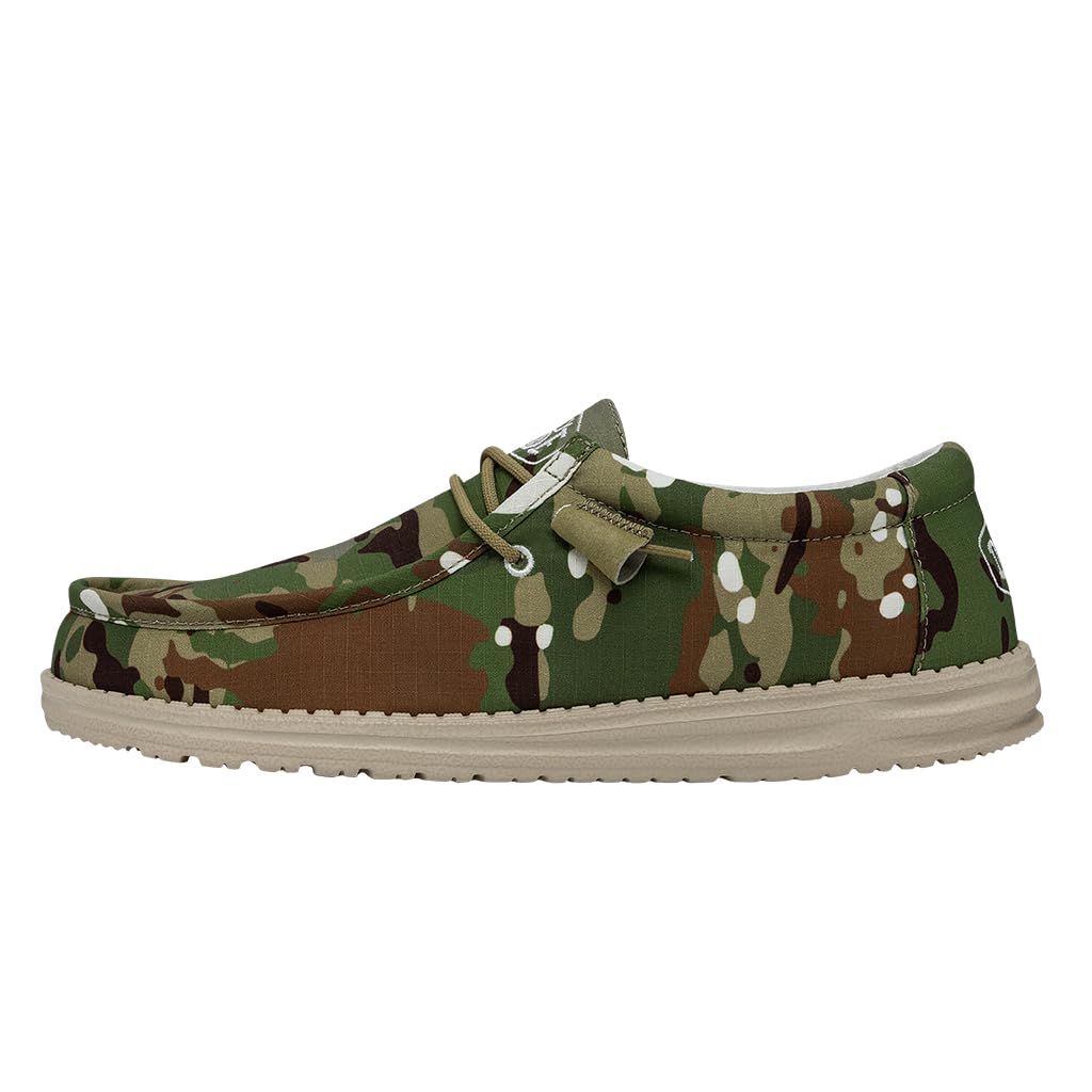 Hey Dude Men's Wally Camo | Men's Loafers | Men's Slip On Shoes | Comfortable & Light-Weight