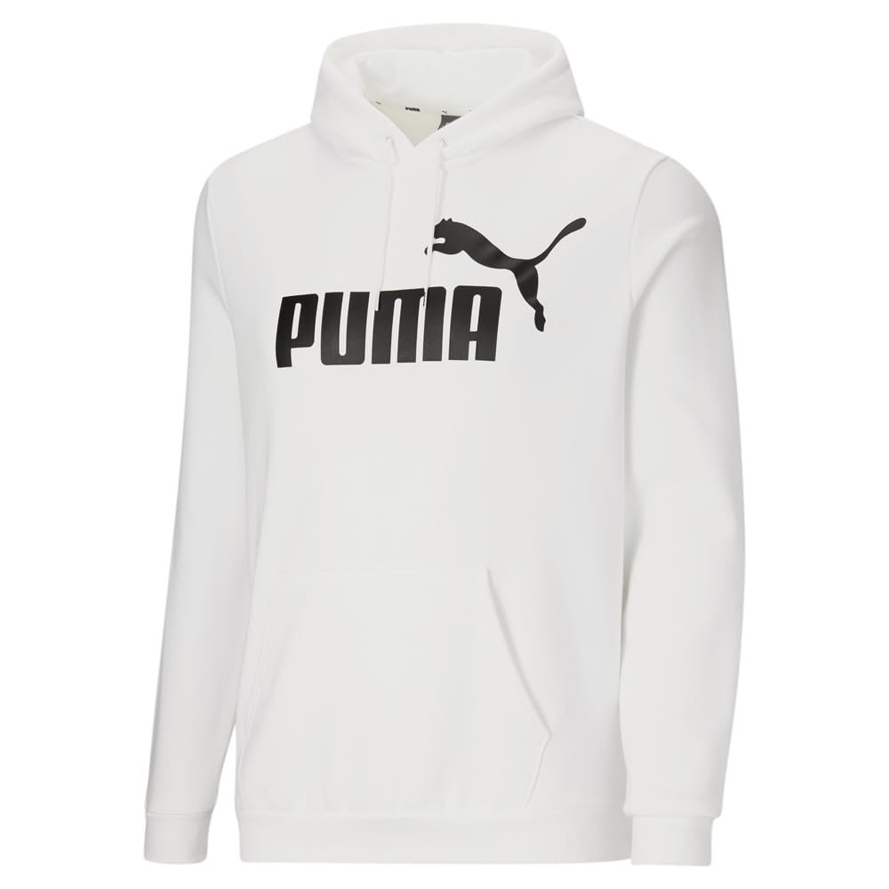 PUMA mens Essentials Logo Fleece Hoodie (Available in Big & Tall)
