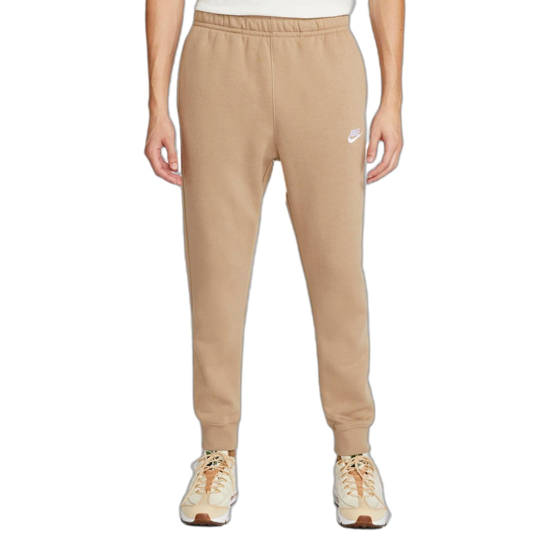 Nike Mens Jogger Solid Sweatpants Tan S