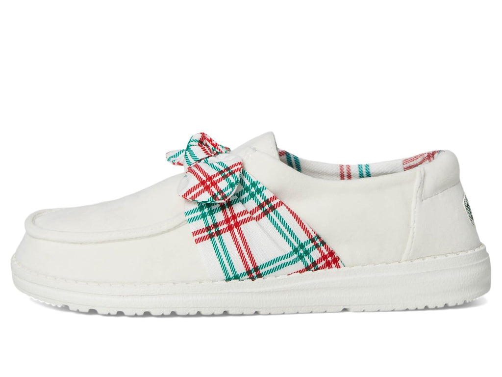 HEYDUDE Women's Wendy Bow Tartan Plaid Loafer