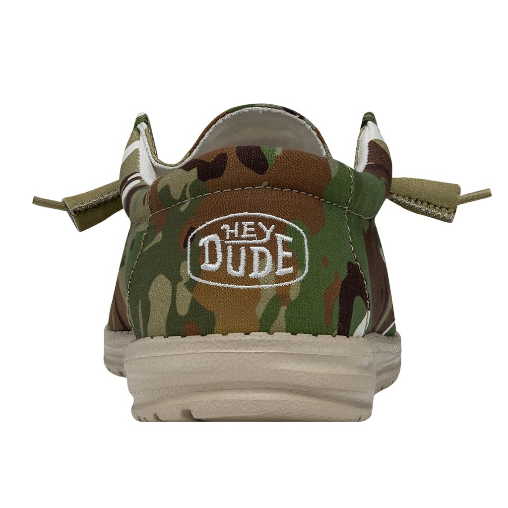 Hey Dude Men's Wally Camo | Men's Loafers | Men's Slip On Shoes | Comfortable & Light-Weight