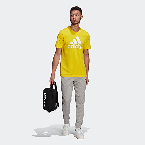 adidas Men's Essentials French Terry Tapered Cuff 3-Stripes Pants