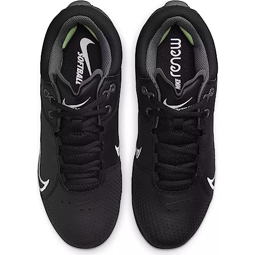 Nike Women's Hyperdiamond 4 Elite Softball Cleats (7 US, Black/Dark Smoke Grey/Wolf Grey/White)