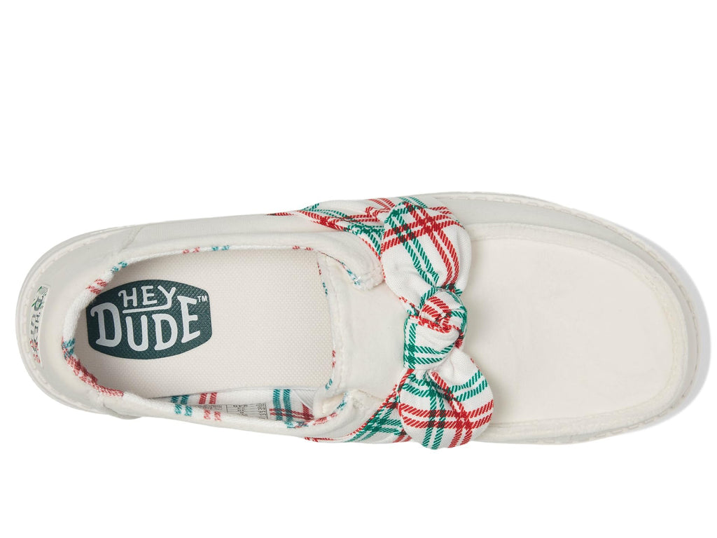 HEYDUDE Women's Wendy Bow Tartan Plaid Loafer