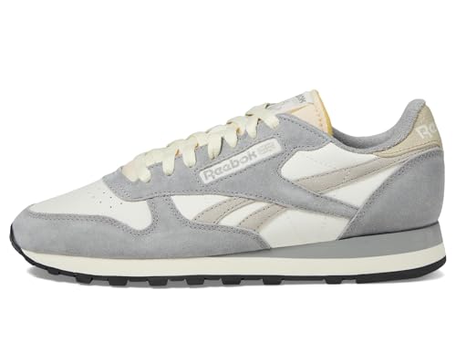 Reebok Unisex Classic Leather Sneaker, Chalk/Grey 3/Moonstone, 14.5 Women/13 Men
