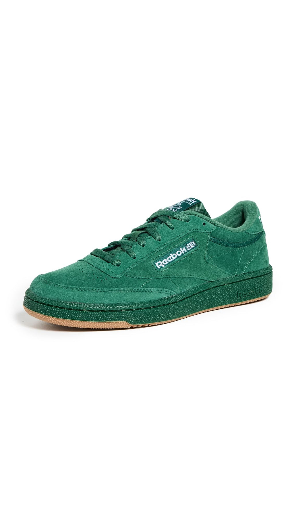 Reebok Unisex-Adult Club C 85,Dark Green/Footwear White/Reebok Lee 3,13 Women/11.5 Men