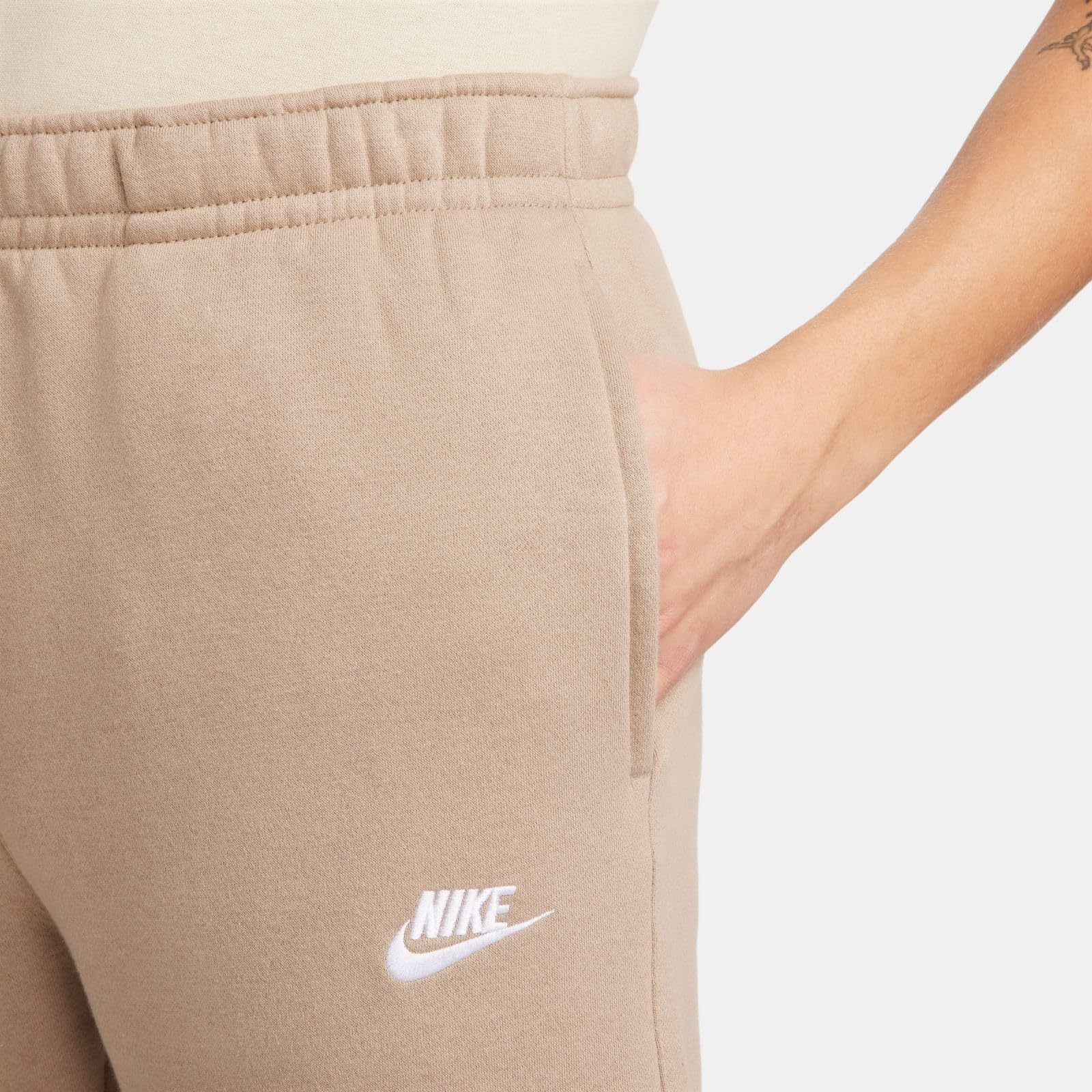 Nike Sportswear Club Fleece Men's Pants (BV2737-247, Khaki/Khaki/White)