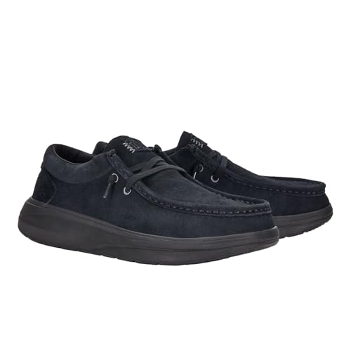 HEYDUDE Men's Wally Comf Suede Slip-On Loafers | Lightweight Men's Casual Shoes | Extra Plush Midsole Padding for Everyday Wear