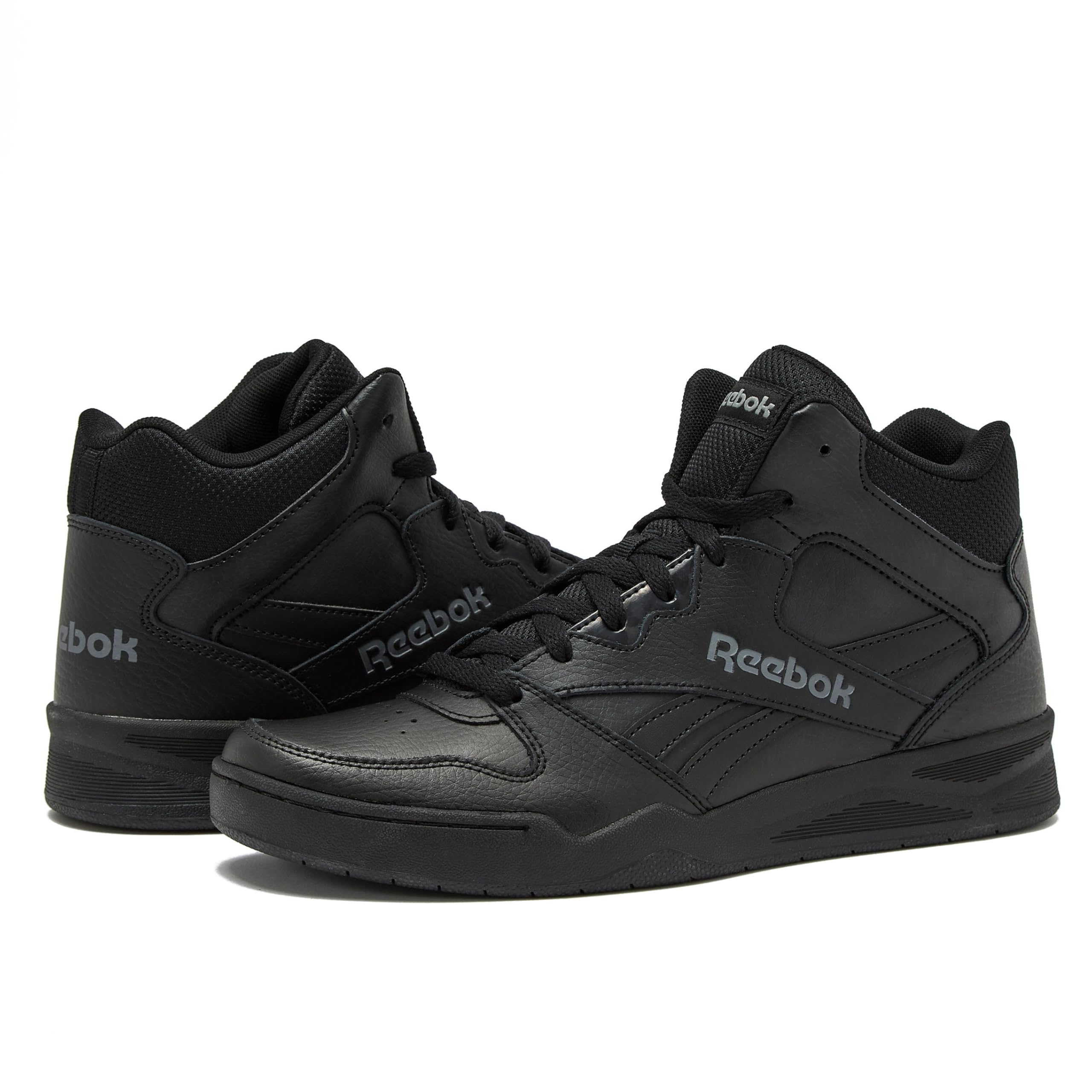 Reebok Men's Royal BB4500 Hi2 High Top Sneakers for Men, Black/Alloy, 10 Medium
