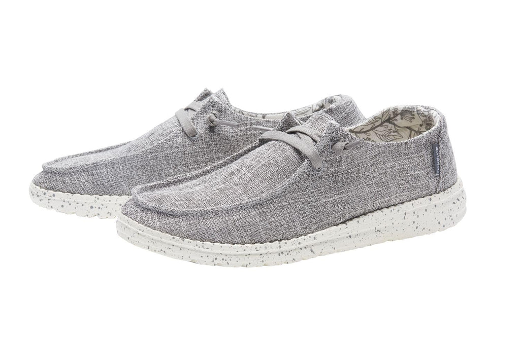 Hey Dude Women's Wendy Chambray | Women's Shoes | Women's Lace Up Loafers | Comfortable & Light-Weight