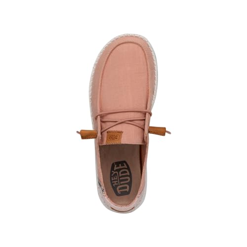 Hey Dude Women's Wendy Washed Canvas | Women’s Shoes | Women’s Lace Up Loafers | Comfortable & Light-Weight