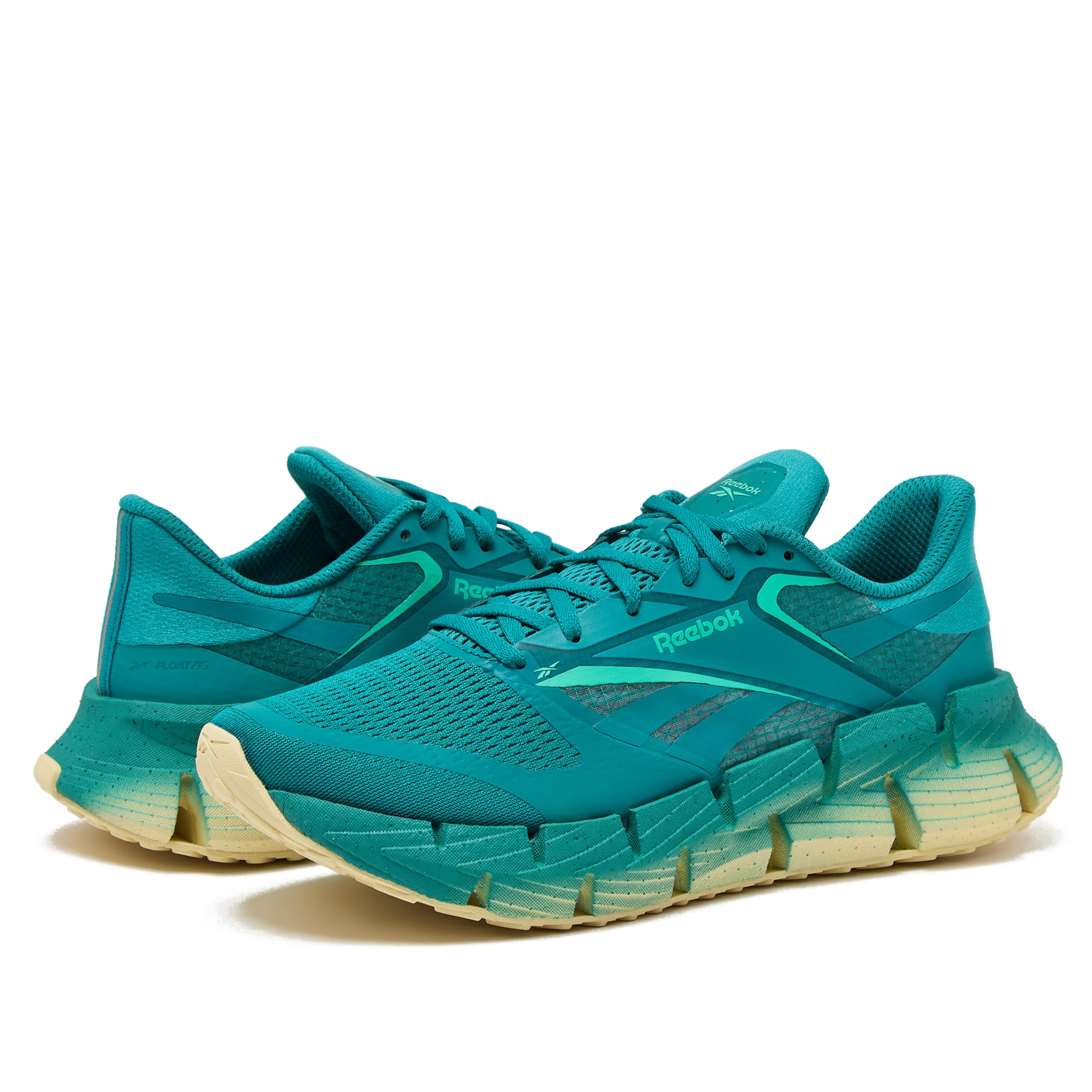 Reebok Floatzig Running Shoes for Men, Team Teal/Unleashed Green/White, 10