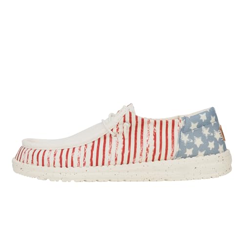 HEYDUDE Women's Wendy Americana/Patriotic Loafer