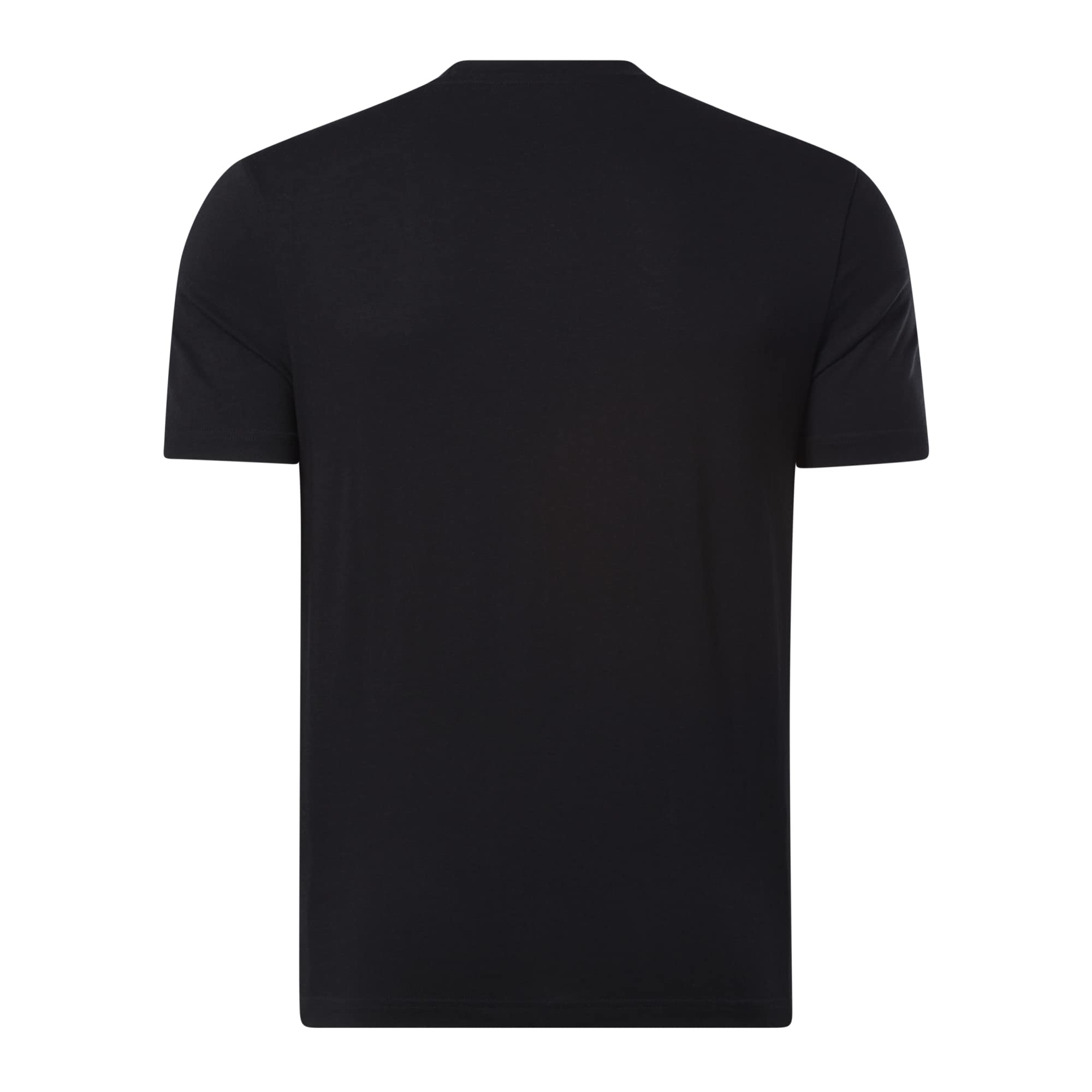 Reebok Men's Identity Big Stacked Logo Tee, Black, M