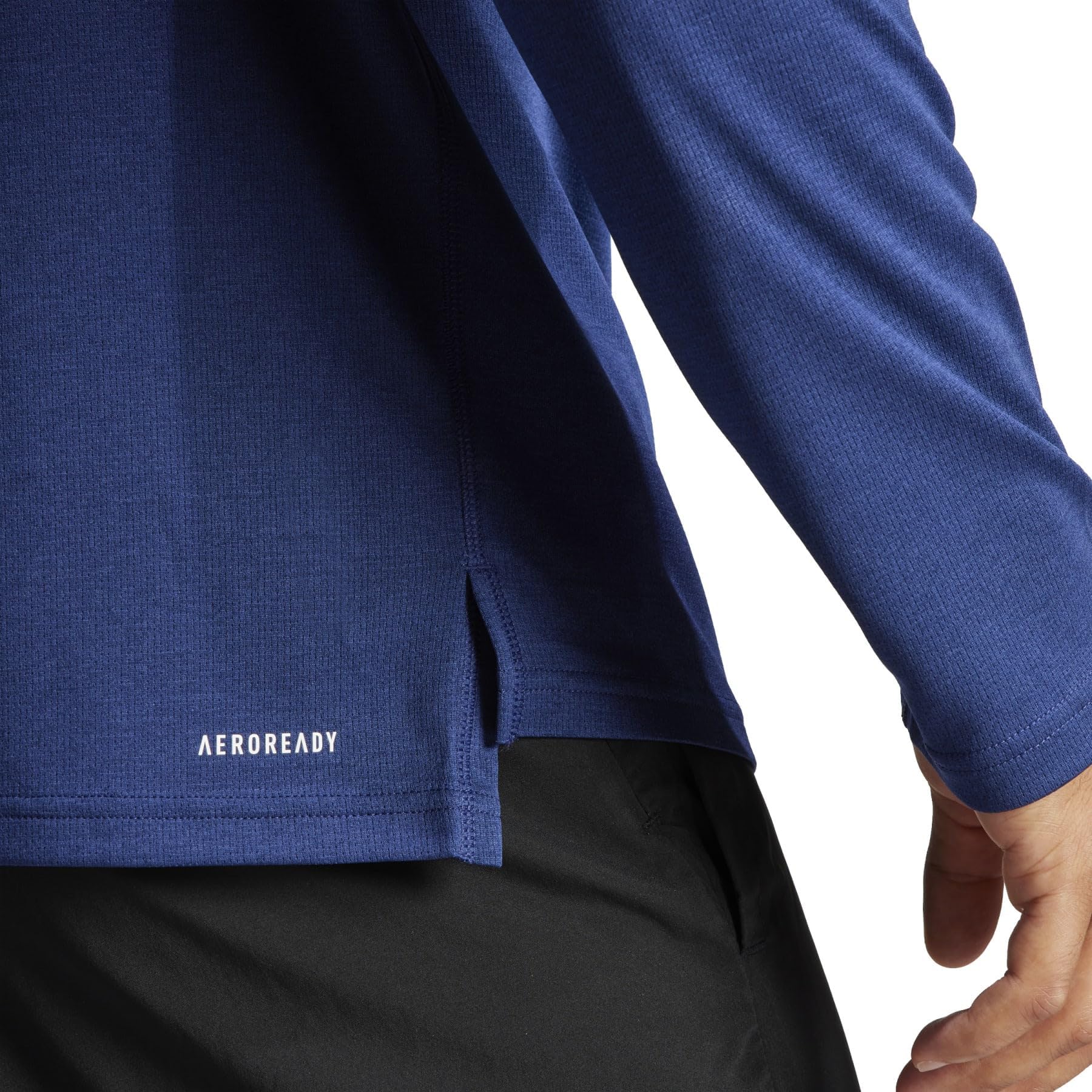 adidas Men's Train Essentials Quarter-Zip Long Sleeve T-Shirt