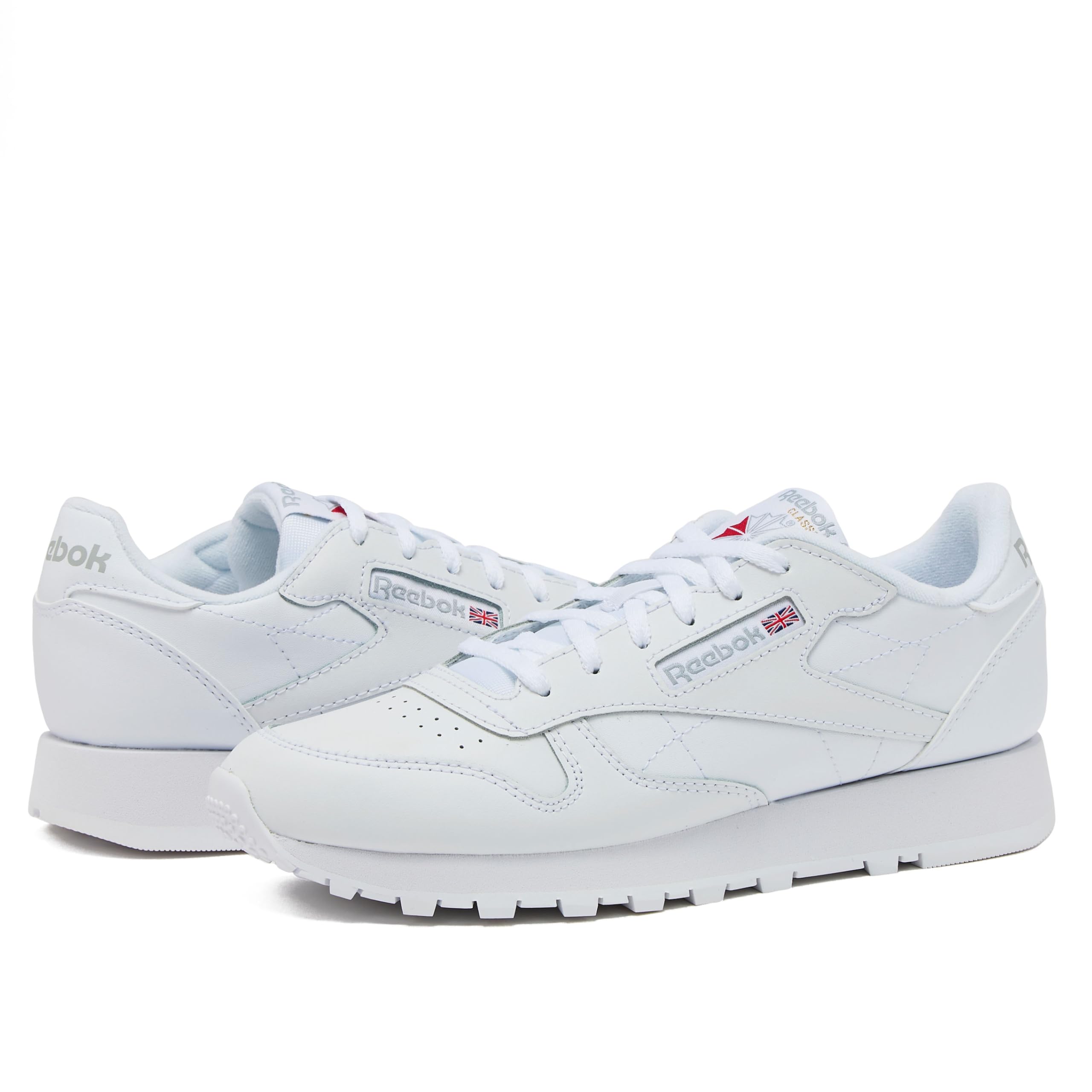 Reebok Classic Leather Girls & Boys Shoes for Kids, Toddler, Little Kid or Big Kid Sneakers, White, 6 Big Kid