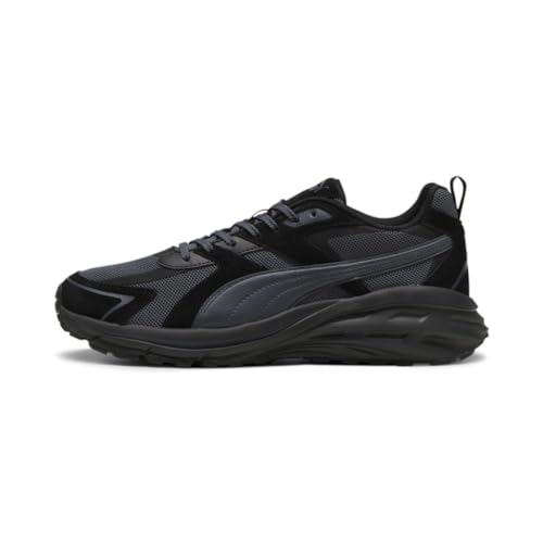 PUMA Men's Hypnotic Leather Shoes, Black-Strong Gray, 10.5